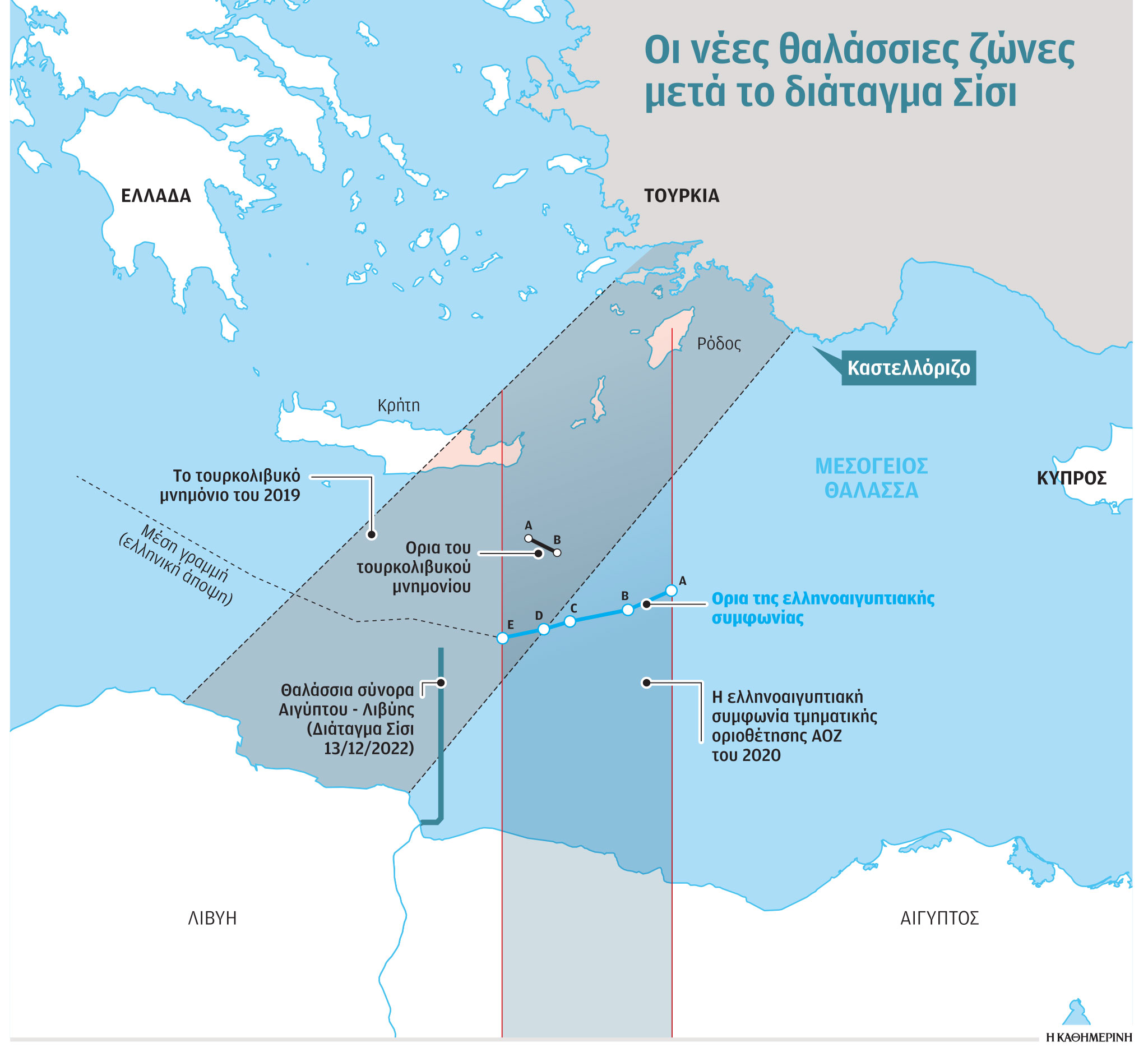 Διπλή ασπίδα στην Κρήτη – Τι σηματοδοτεί το διάταγμα Σίσι για τα θαλάσσια σύνορα με Λιβύη-1