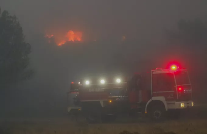 Φωτιά σε δασική έκταση στην περιοχή Πανόραμα Δράμας