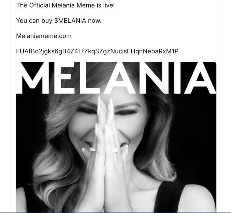 Melania meme coin 